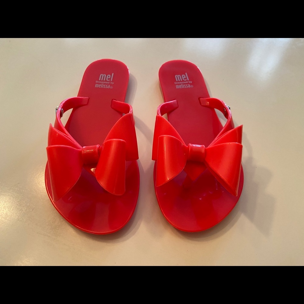 Girls Sz 13 Mel by Melissa Bow Flip Flop
